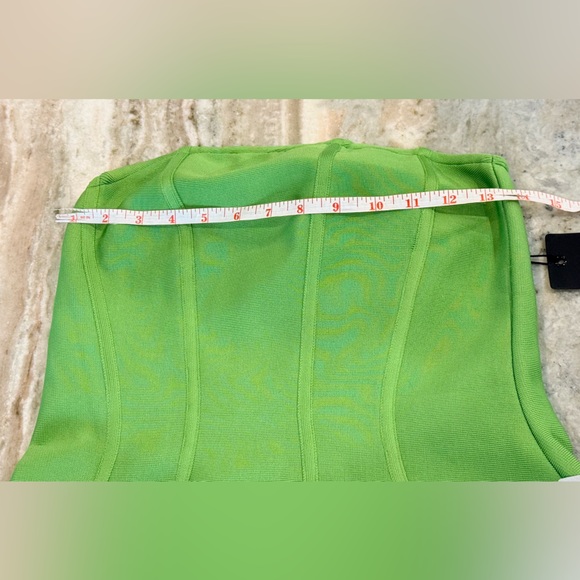 NWT Women’s ELLIATT Rose Strapless Mini Dress In Green- Size XS - Picture 9 of 12